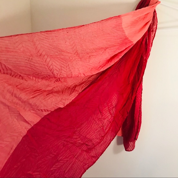 New York Scarf Pink Shade Color Block - Picture 2 of 2